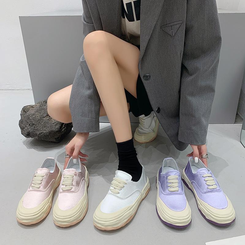 Холщовая обувь, весенне-летняя новая нишевая повседневная универсальная студенческая уродливая милая спортивная обувь