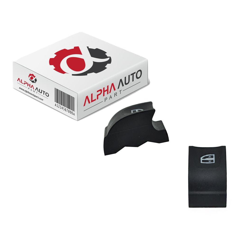 Glass Button Cover Left Front (2 Pieces) for Renault Megane 3, Fluence 3, Latitu