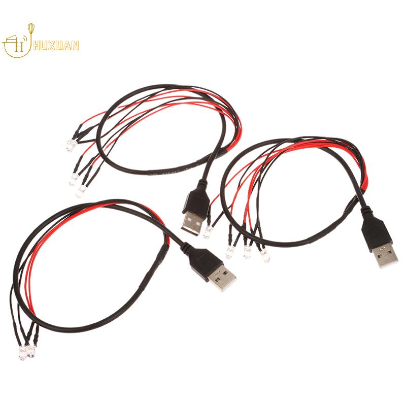1 шт. 2/4/6 светодиодных бусин с USB-портом 5 В Миниатюрная сверхяркая лампа для DIY-моделирования, диорам, DIY-ручной работы