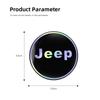 2PCS Luminous Non-slip Car Cup Coaster for Jeep Renegade Grand Cherokee Patriot Wrangler Auto Interior Water Cup Mat Accessories