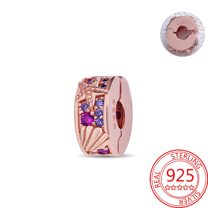 Медь Настоящее Розовое Золото Розовый Осьминог Летняя Черепаха Сердце Подвеска Шарм Подходит для Оригинальных Браслетов Ожерелий Браслет Девушка