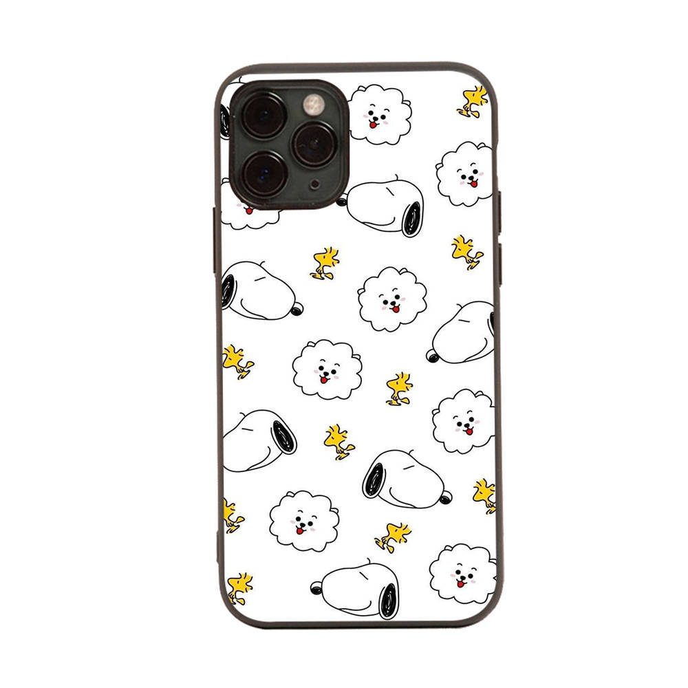 Case for iPhone 16 15 Plus 14 13 12 11 Pro 8 7 6S 6 SE 5S X XR XS Max Realme C30 C33 C31 9I Black Sofe Cover NI35 Fun Snoopy
