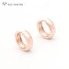 Fashion Round Smooth Arc Metal Drop Earrings For Women Girl Jewelry Rose Gold Color Eardrop