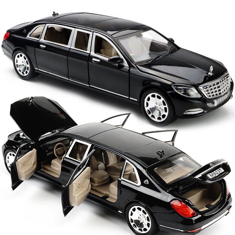 1:24 игрушечных автомобиля S650-лимузин, литая под давлением металлическая модель автомобиля, новый черный игрушечный автомобиль