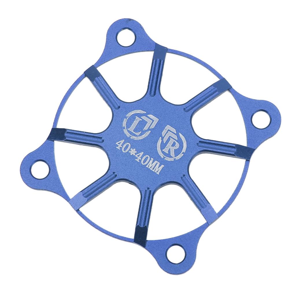 RC Cooling Fan Cover 40x40mm Aluminium Alloy Protective Accessory Part for Motor Dark Blue