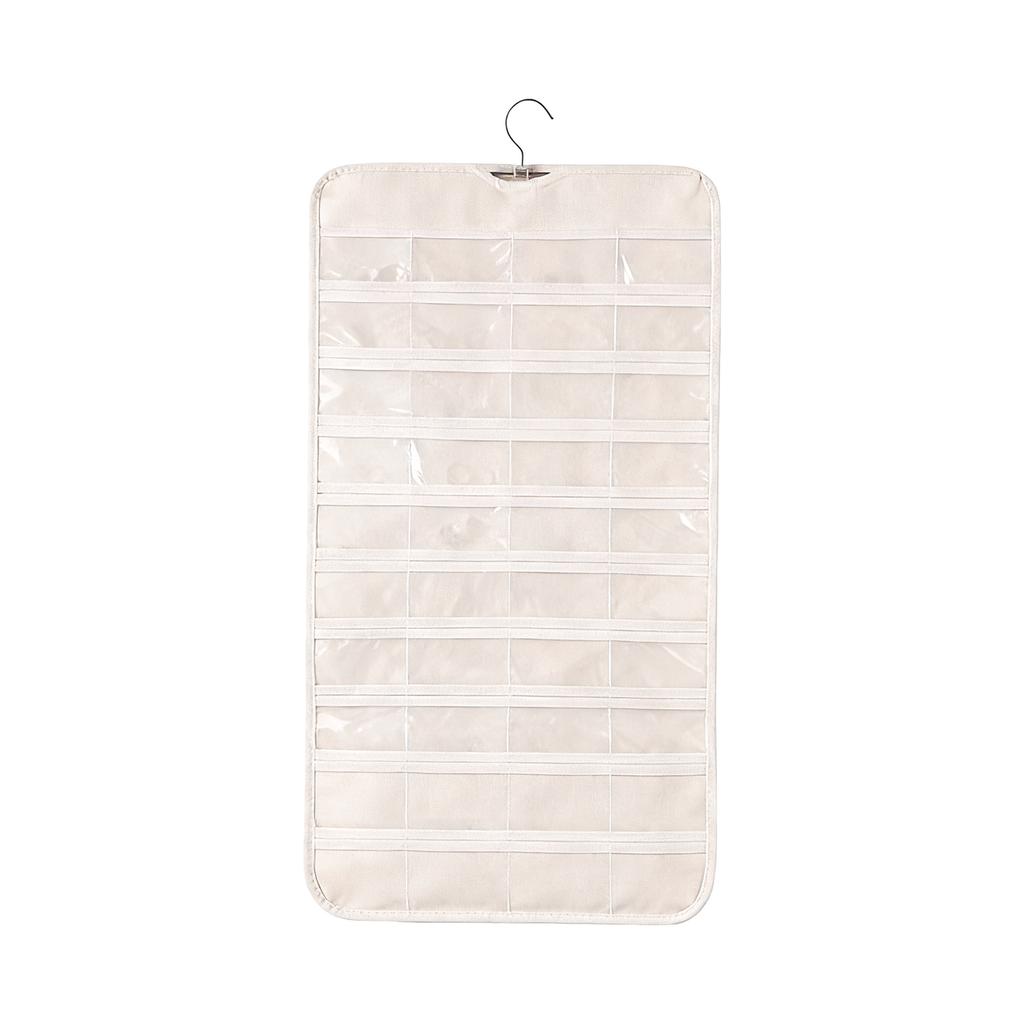 Подвесной органайзер для украшений, рулон для хранения с вешалкой, настенная стойка для ожерелий, дисплей, подвесной на стену/дверь, металлический крючок, двусторонний органайзер для украшений