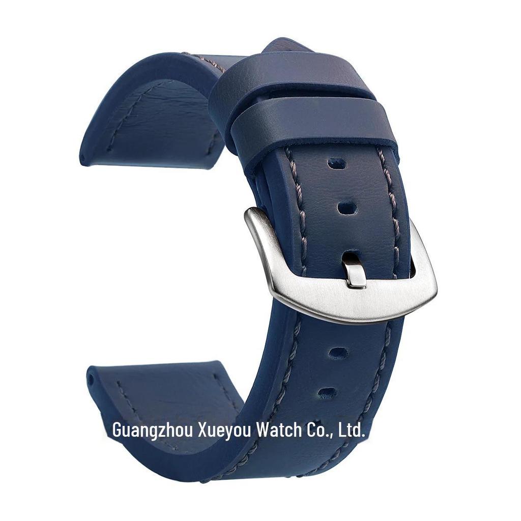 Genuine Leather Watch Strap - Universal Fit, Quality Assurance, Available In 18mm, 20mm, 22mm, and 24mm Sizes