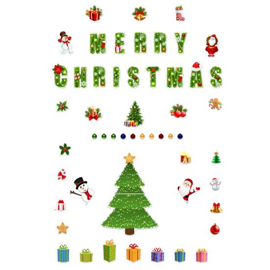 1 комплект магнитов на холодильник в виде рождественской елки из водонепроницаемого ПВХ 3D Merry Christmas Refrigerator