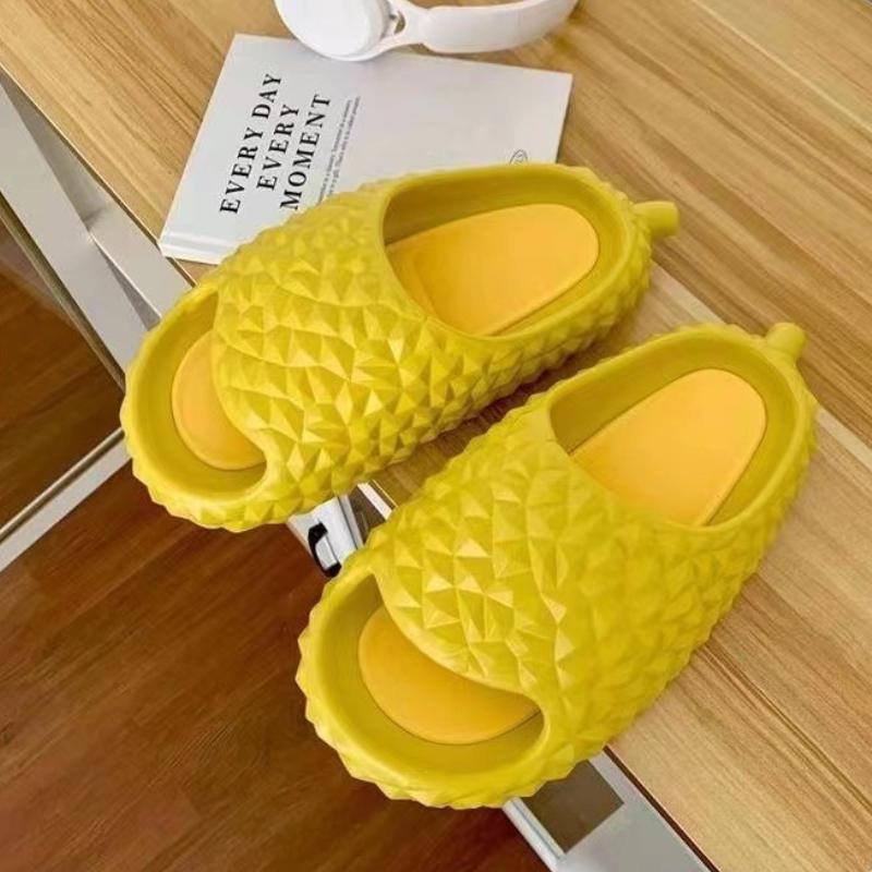 Мужские тапочки из дуриана, летние модные однотонные пляжные сандалии с открытым носком, женские нескользящие шлепанцы Chanclas Hombre