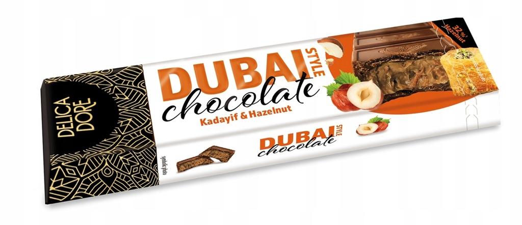 Dubai Chocolate with Kadayif and Hazelnuts 70g Delicadore