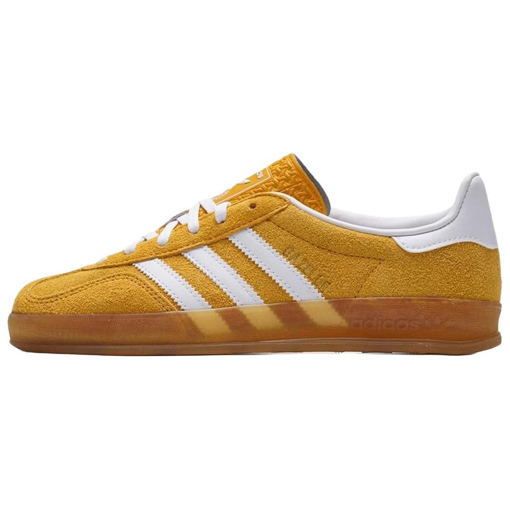 adidas Оригиналы GAZELLE INDOOR Низкие немецкие армейские кроссовки Женские Желтые KH6037