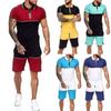 Стильный мужской летний спортивный костюм, комплект: футболка и шорты