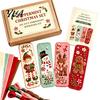 Holiday DIY Handicraft Projects Felt Embroidery Bookmark Kit, Christmas Woodland Animal Pet Craft Handmade Fabric Bookmarks for Reading Themed Sewing