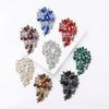 Retro Alloy Rhinestone Medium Glass Brooch High-End Versatile Women'S Suit Dress Corsage Accessories Pin