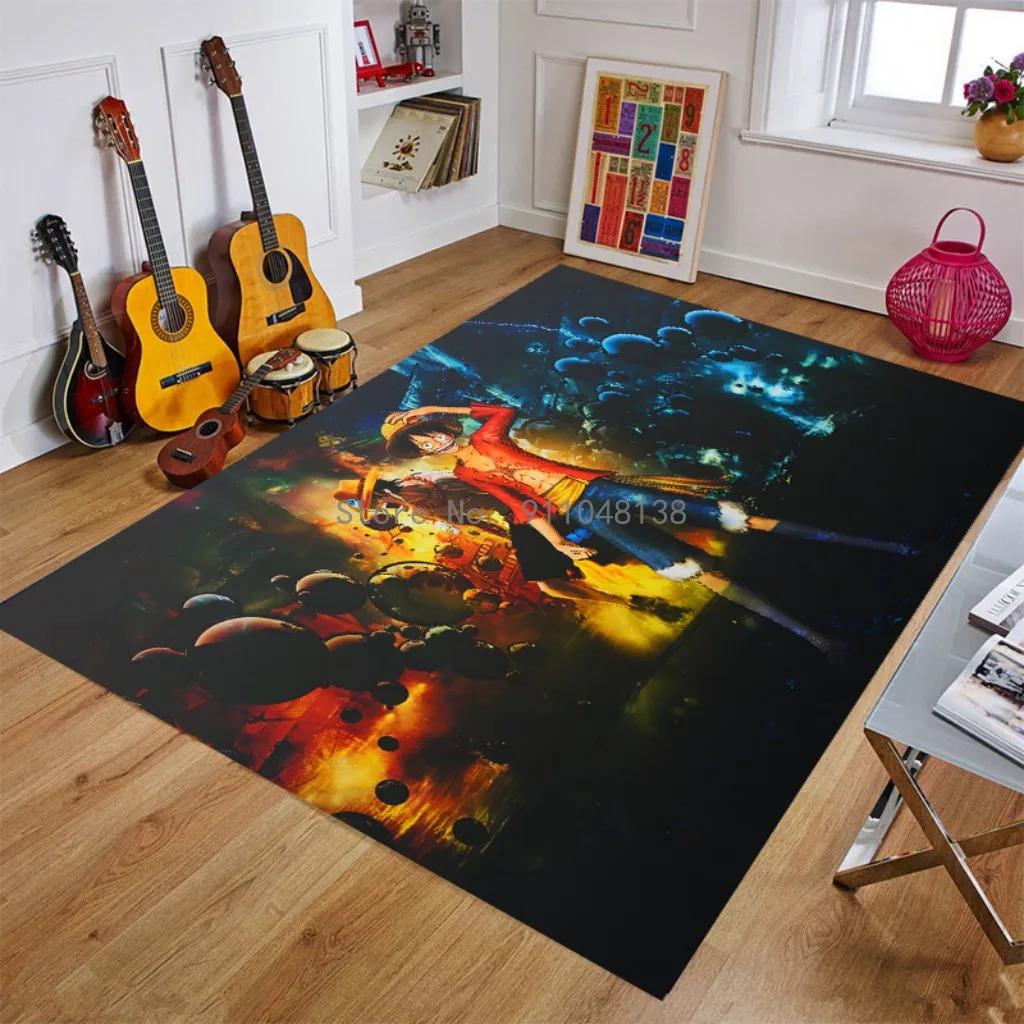 2026 Anime One Piece Japan Cartoon Area Rug Carpet Rug For Living Room Bedroom Sofa Doormat Decoration Kid Play Non-slip Floor