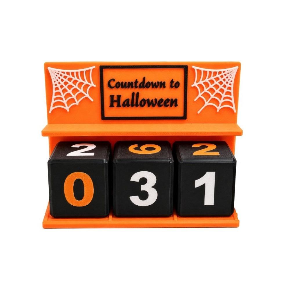Ornament Desktop Decoration PLA Holiday Decor Crafts Halloween Theme Countdown Calendar Halloween