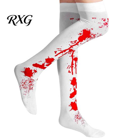 Holiday Party Atmosphere Supplies Halloween Horror Gloves, Creepy Red Hand Cosplay Prop for Party, Indoor Props Spooky Costume Accessory Haunted