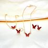 Exquisite White Butterfly Glaze Necklace: Elegant, Versatile, and Trendy Clavicle Chain.