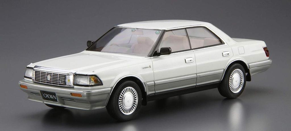 AOSHIMA Модель автомобиля серии Toyota UZS131 Crown Royal Saloon G 1989 Пластиковая модель 1/24 № 87