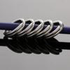 100PCS Lot Durable High Quality Stainless Steel Swivel Snap Fish Connector Fishing Split Rings