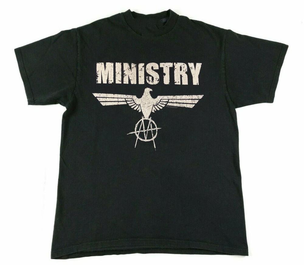 Ministry Band Basic Logo T Shirt Full Size S-5XL Unisex T-Shirt