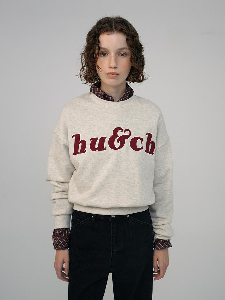 HUNCH Hu&Ch Applique Sweatshirt (2Colors)