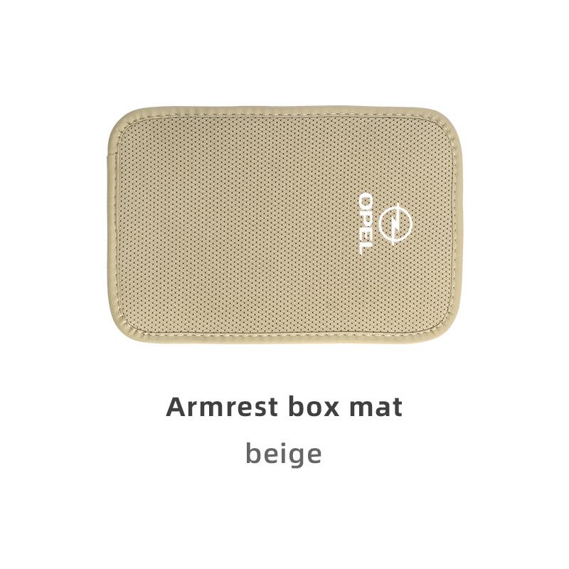Car Armrest Box Pad Ice Silk Arm Rest Cover Soft Cushion For Opel Astra Grandland Corsa Mokka Frontera Insignia Zafira Vivaro  JS9