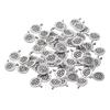 90x Тибетское серебро Лотос Йога Подвески DIY Подвеска для изготовления ожерелья ювелирных изделий