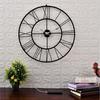 Часы Железные Абстрактные Аналоговые Настенные Часы (55 см, Черный)