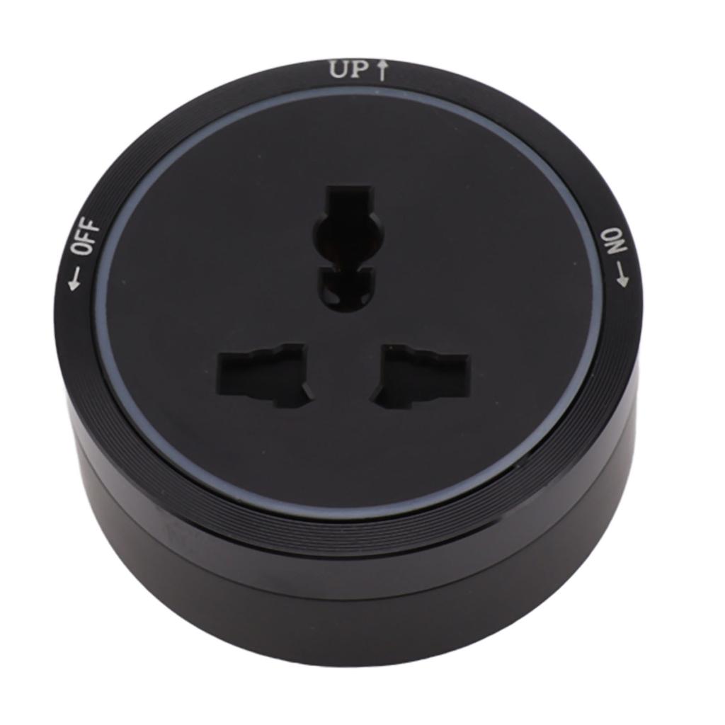 Electrical Outlet Track Socket Black Horizontal Removable Electrical Wall Extension Outlets Adapter