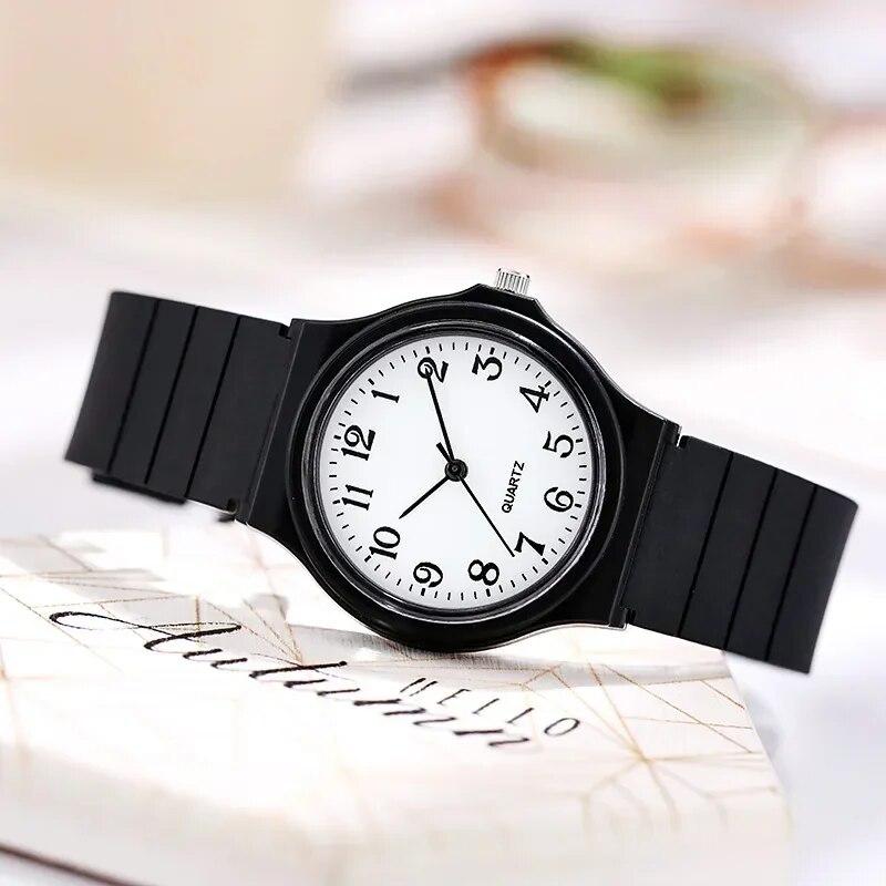 Men's Black Watch Silicone Strap Soft Business Small Wrist Watches For Men Male Clocks Montre Homme Relógio Reloj Mujer