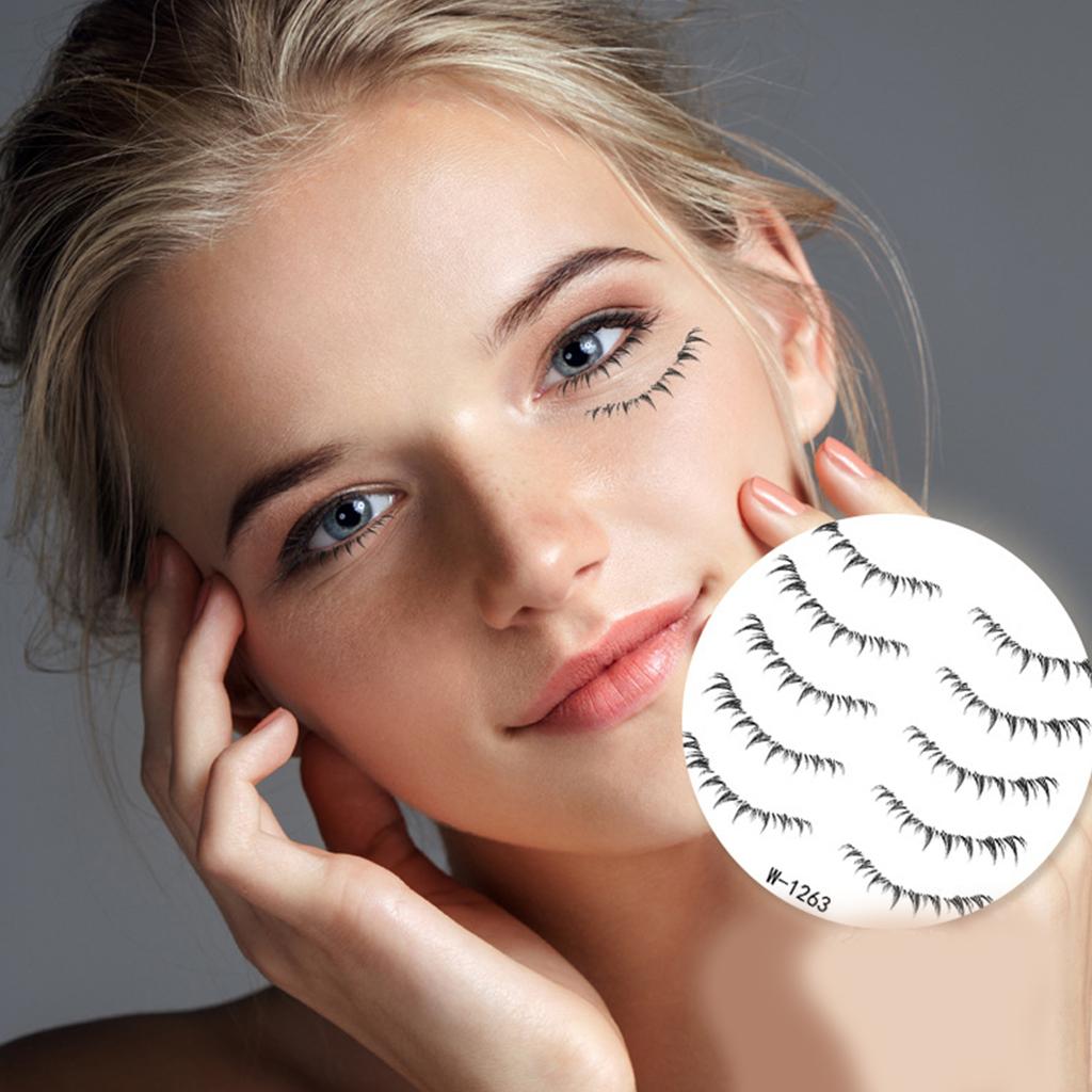 Наклейки для татуировок нижних ресниц, имитация натуральных водонепроницаемых одноразовых накладок для татуировок нижних ресниц, ленивый инструмент для макияжа