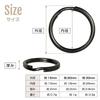 key ring Outer diameter approximately 15mm 10 pieces key ring ring parts Metal fittings key double ring lightweight Loss prevention black strap
