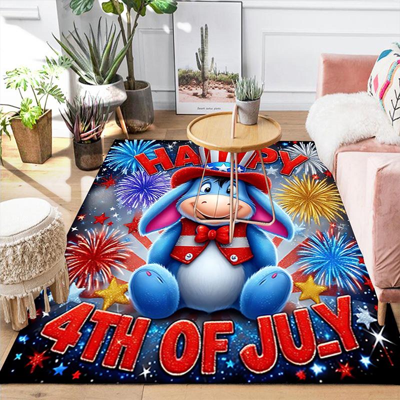 1pc Happy Th July Rug, Office Carpet Indoor Outdoor Entrance Doormat, Non-Slip Soft And Comfortable, Living Room. Q7140118