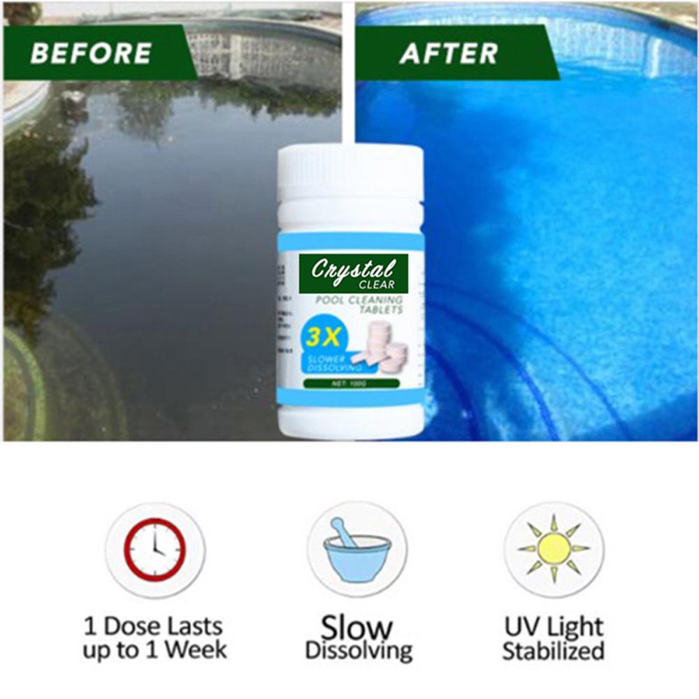 Поплавок для чистки бассейна с 100 шт. очистительными таблетками, набор для дозатора хлора для бассейна