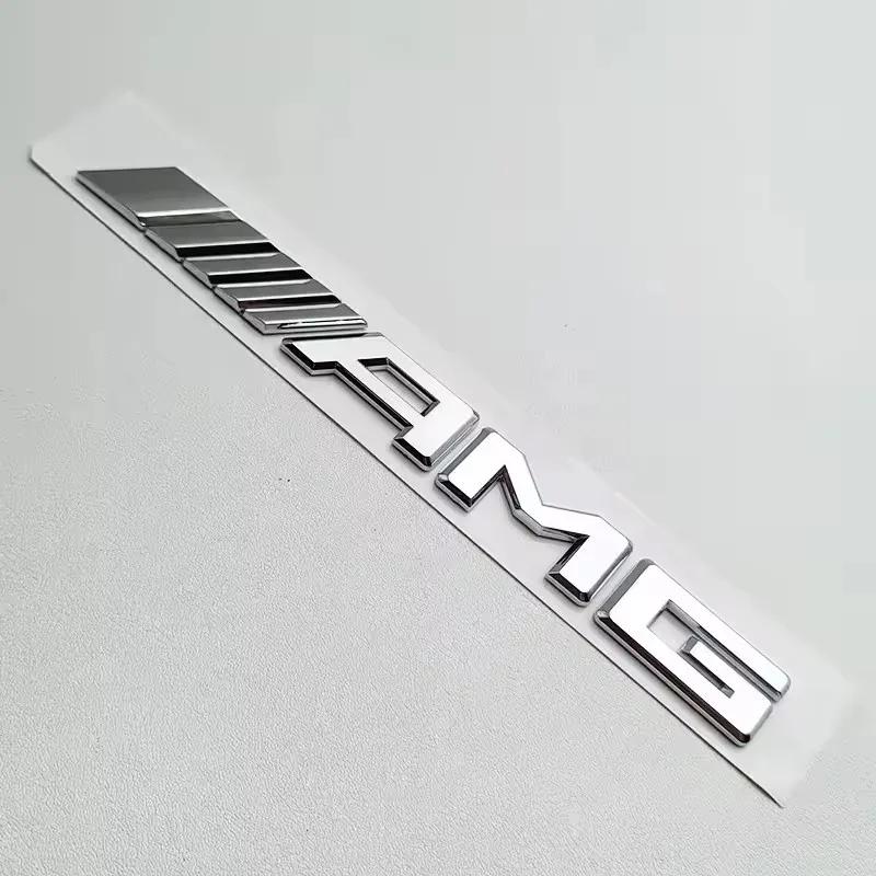 3D ABS Black Logo AMG Emblem Letters Car Trunk Badge For Mercedes Benz W204 W205 W176 W177 W212 W213 AMG Sticker Accessories1 AJM4