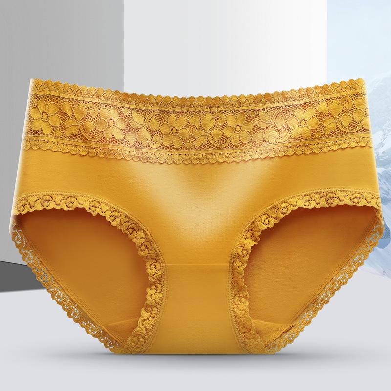 Дышащее женское нижнее белье из чистого хлопка, приятное для кожи, со средней талией, однотонное, сексуальное, кружевное, удобные женские трусики с треугольными чашечками
