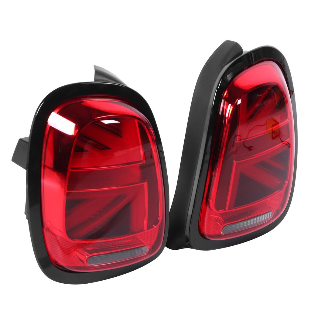 VLAND JCW Union Jack Full LED Tail Lights Red Lens Fits For F55 F56 F57 2014?2020