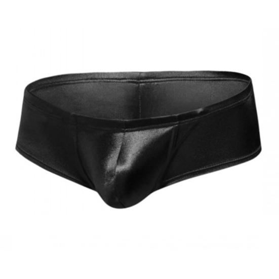 Men Solid Color Low Rise Sexy U Convex Bulge Pouch T-Back Thong Briefs