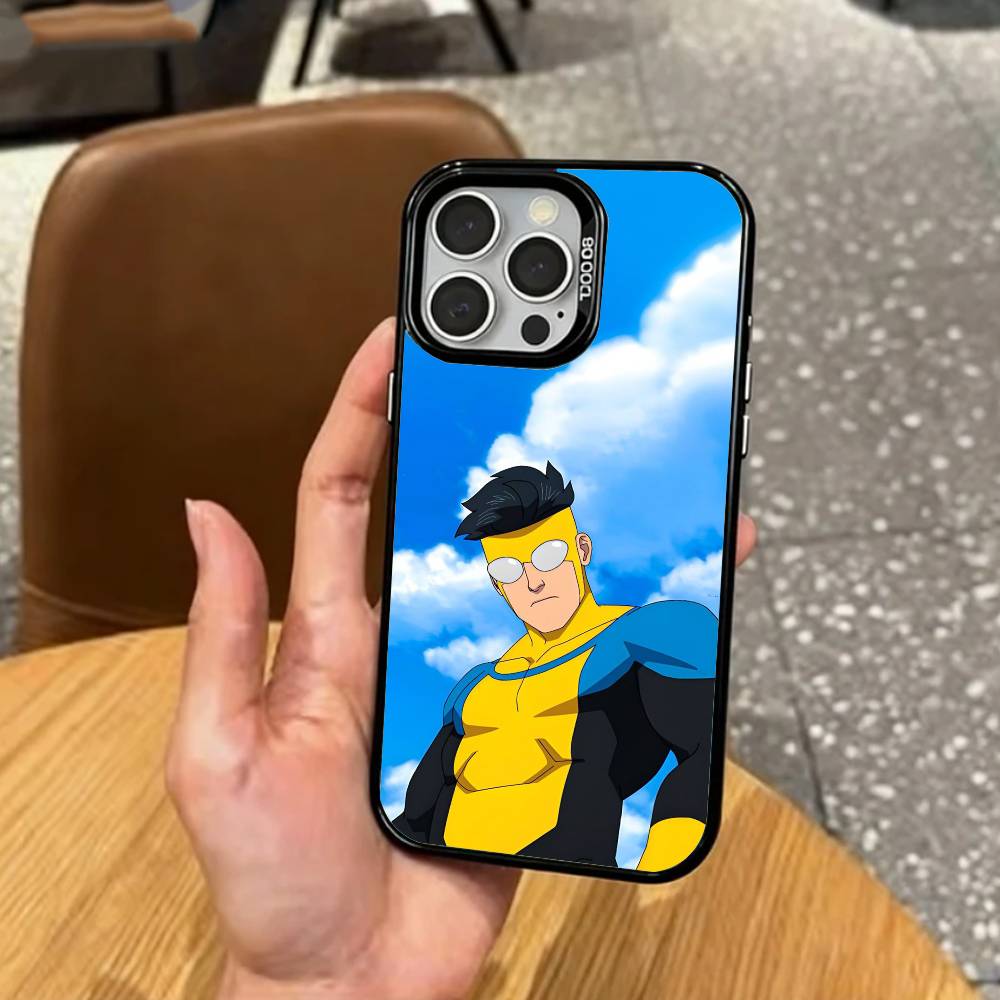 Жестокий I-Непобедимый B-Битва Чехол Для Телефона Для iPhone17,16,15,14,13,12,11 Plus,Pro Max Цветной Серебряный Покрытие Внутри Чехла