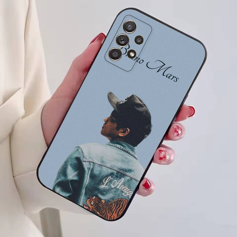 Чехол для телефона певца Бруно Марса Для Samsung S25,S24,S21,S22,S23,S30,Ultra,S20,Plus,Fe,Lite,Note,10, Черный чехол