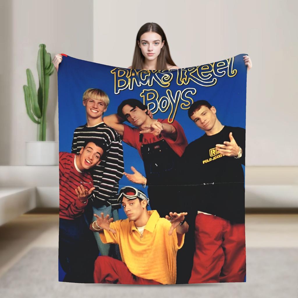 Плед BSB Backstreet Boys Теплый Мягкий Забавный Плюшевый Плед для Спальни Пикника Фланелевая Постельная Покрывало Покрывало на Кровать