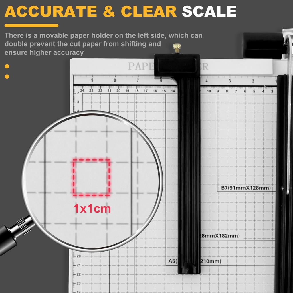 Инструмент для резки бумаги Металлическое лезвие Машина Резак для бумаги С блокировкой лезвия Для плотной бумаги Открытки Поделки Офисные принадлежности