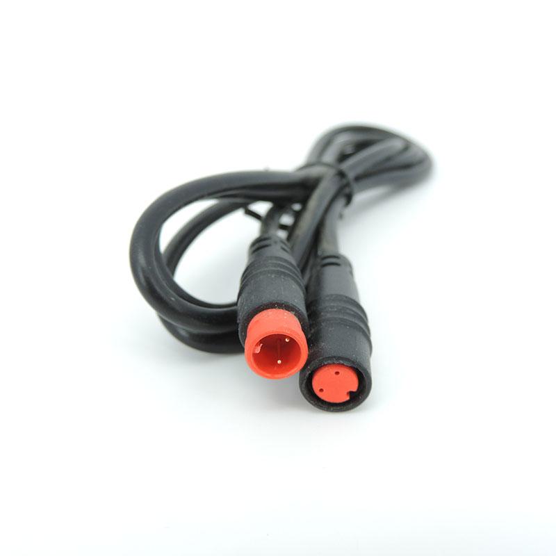 Waterproof 9mm M8 2 3 4 5 6 Core Pin Male To Female Ebike Sensor Cable M/F Speed Extend Connector Electric Bicycle