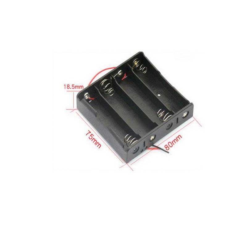1PC18650 With Switch And Cover Battery Holder 1/2/3/4/Section 9v 6F22 Stacked Square Battery Holder DIY Experiment Welding Free