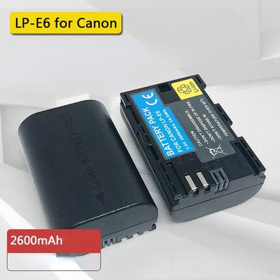 Аккумулятор для камеры LP-E6 емкостью 2600 мАч для Canon EOS 5D4 5D3 5D2 70D 60D 80D 90D