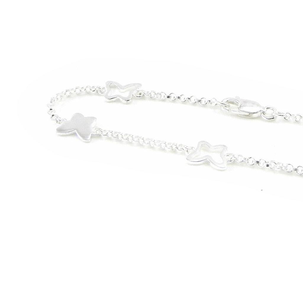 Les Trésors De Lily [G6322] - Серебряный браслет «Круг бабочек» - 8x6 мм