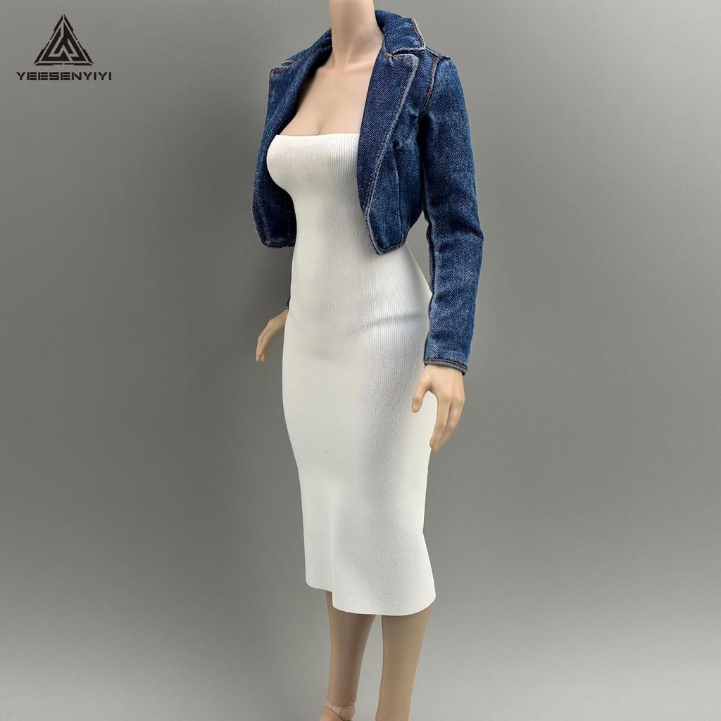 Платье без бретелек с высоким разрезом, эластичное, масштаб 1/6, для BJD куклы - Модель AT210 от VERYCOOL