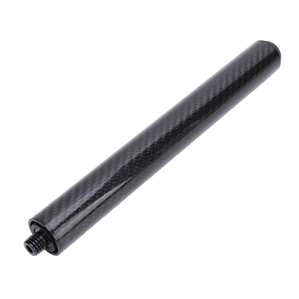 10 Inch Billiard Pool Cue Extension Carbon Fiber Billiards Pool Cue Extender with Rubber End Cap