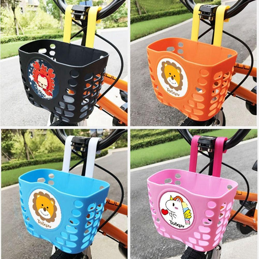 Детский пластиковый велосипедный багажник, руль для самоката, студенческая передняя корзина, передняя сумка для велосипеда, задние велосипедные аксессуары